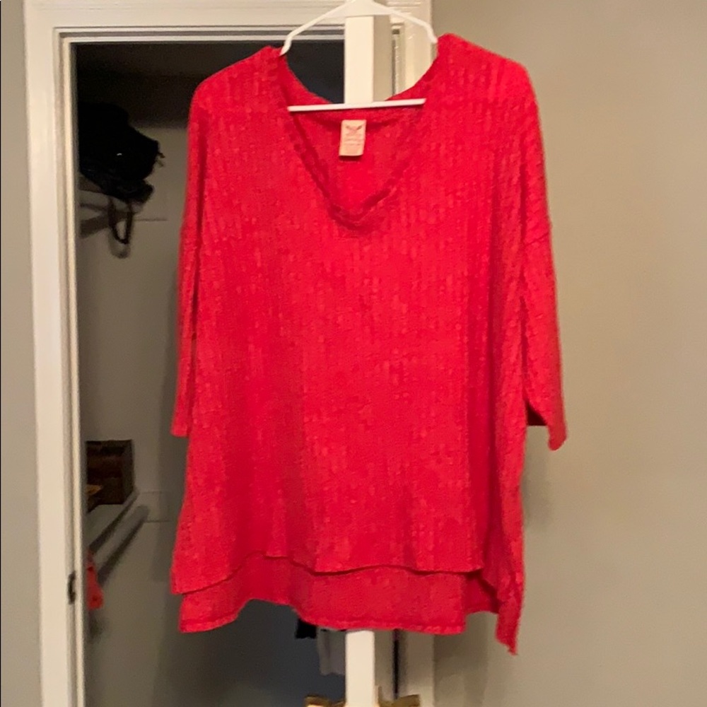 Red dress sweater